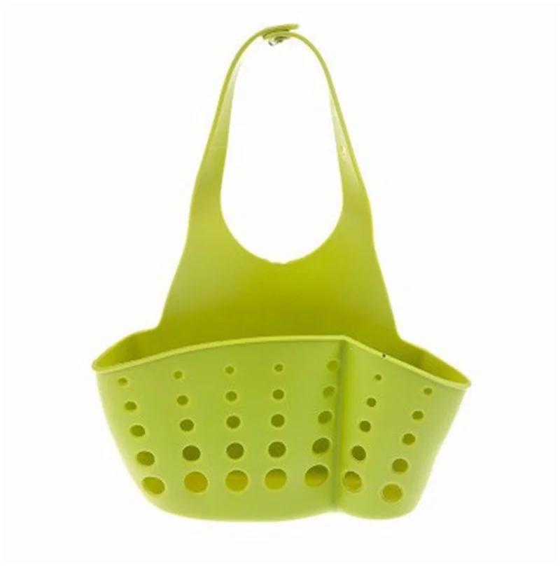 1/2/3pcs Home Storage Drain Basket Kitchen Sink Holder Adjustable Soap Sponge Shlf Hanging Drain Basket Bag Kitchen Accessories