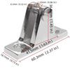 Pair Of Marine Hinge-Style Bimini Top Mounting Brackets – 316 Stainless Steel Deck Hardware, High-Gloss Polish,60.3x18.7x36.9mm