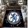 Chelsea FC Theme Rug Soft Crystal Velvet Area Rug Non-Slip Floor Carpet for Living Room Bedroom Nursery