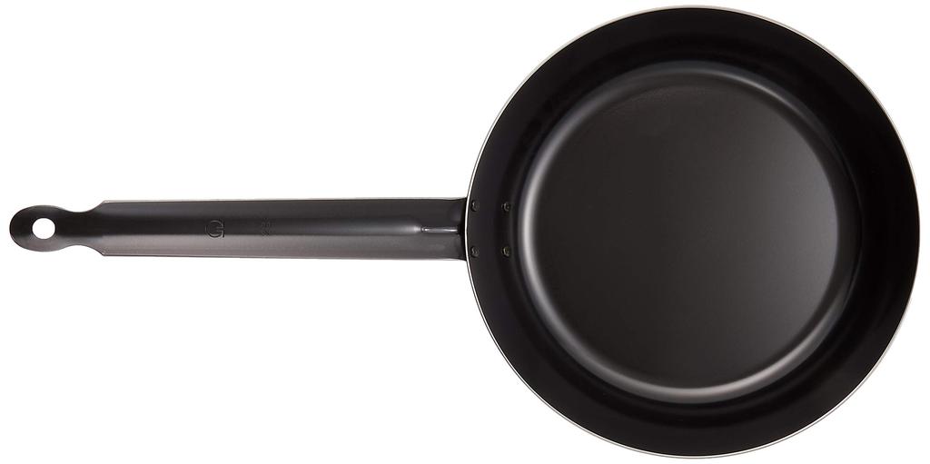 Endo Shoji TKG Iron Frying Pan 28cm Inner diameter x depth 280 x 50 Bottom diameter 195 Plate thickness Weight IH compatible Thick plate black skin