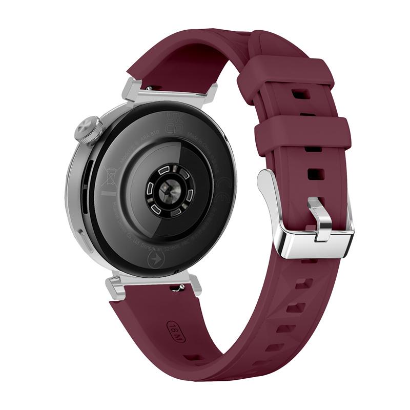 18 mm Silikone Urrem til Huawei Watch GT5 41mm Officiel Samme Rem Ensfarvet