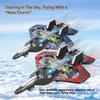 2.4G RC Plane With LED Light 360 Flip Fighter Remote Control Airplane Kids Toys for Boys Birthday Gifts