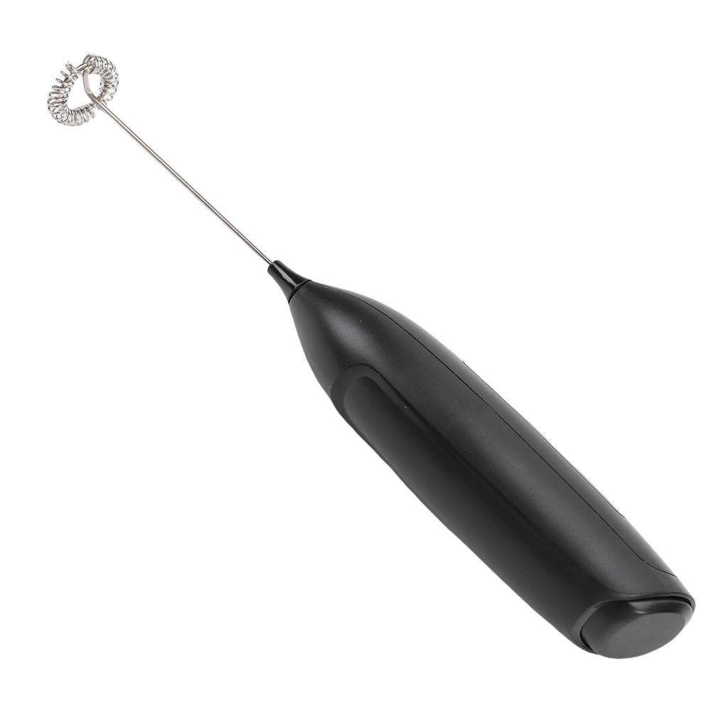 Leistungsstarker Milchaufschäumerstab Handheld Elektrischer Schaumbereiter Getränkemixer für Kaffee Lattes Cappuccinos Schwarz