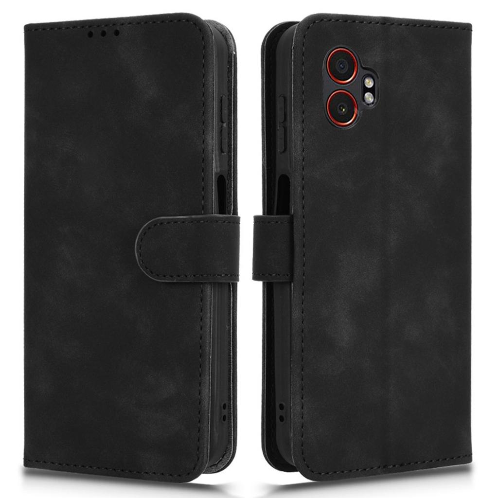 For Samsung Galaxy XCover7 Pro Leather Case Skin Feel Anti Drop Wallet Flip Phone Cover