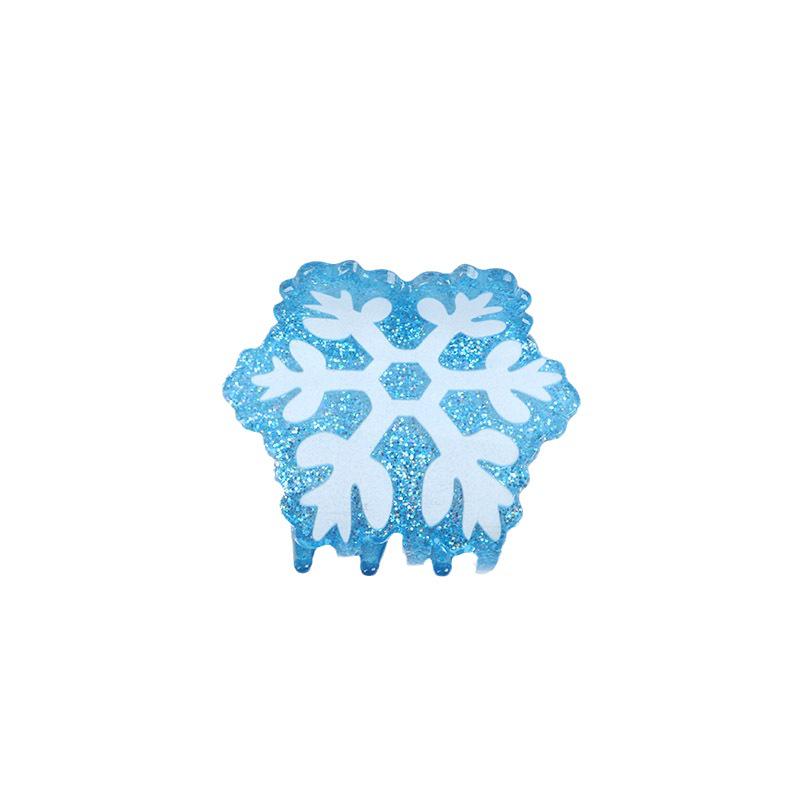 Shining Girl Christmas Hair Clips: Snowflake, Tree & Gingerbread Shark Clip