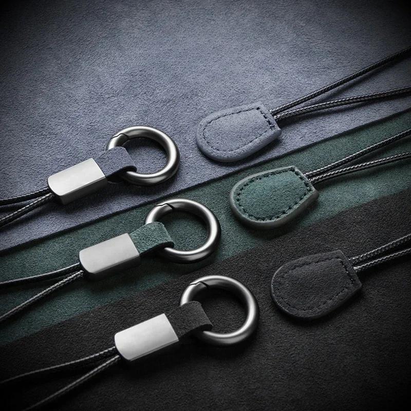 Bilnyckelfodral i läder för Mercedes Benz ACESG Class GLC CLE CLA GLB GLS W177 W205 W213 W222 X167 AMG Fob Mocka Tillbehör