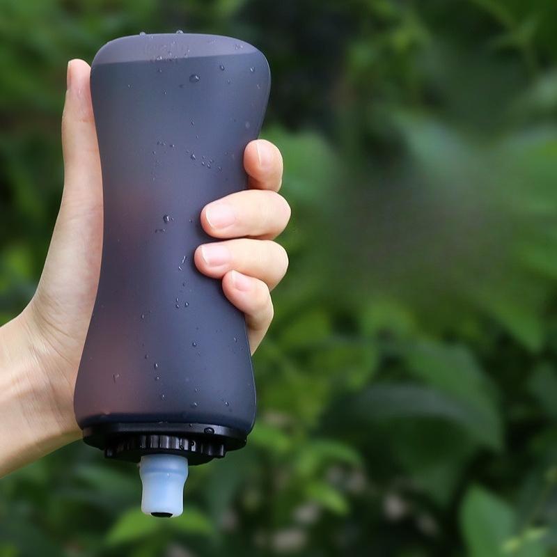 Cycling Water Bottle Mountain Bike Water Bottle Outdoor Portable Squeezing Large Capacity Folding Sports Running Water Bottle