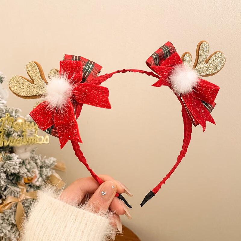 Christmas Reindeer Antler Hair Accessories Set