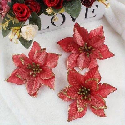 5pcs Holiday Party Decoration Artificial Flowers 15CM Home Decoration Simulation Flowers