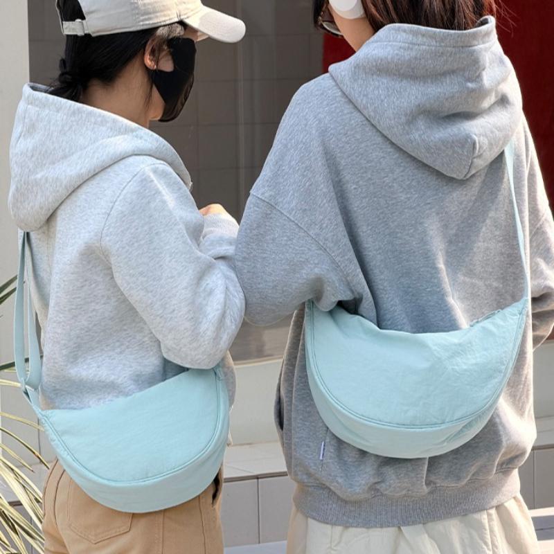 New Multi- Versatile Casual Dumpling Bag Women's Nylon Portable Shoulder Bag Simple Student Crossbody Bags