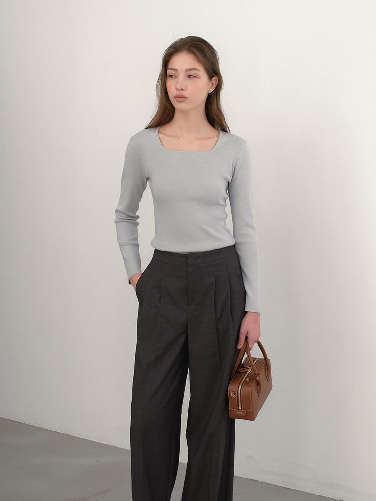 Antome Soft Square Knit (Soft Blue)