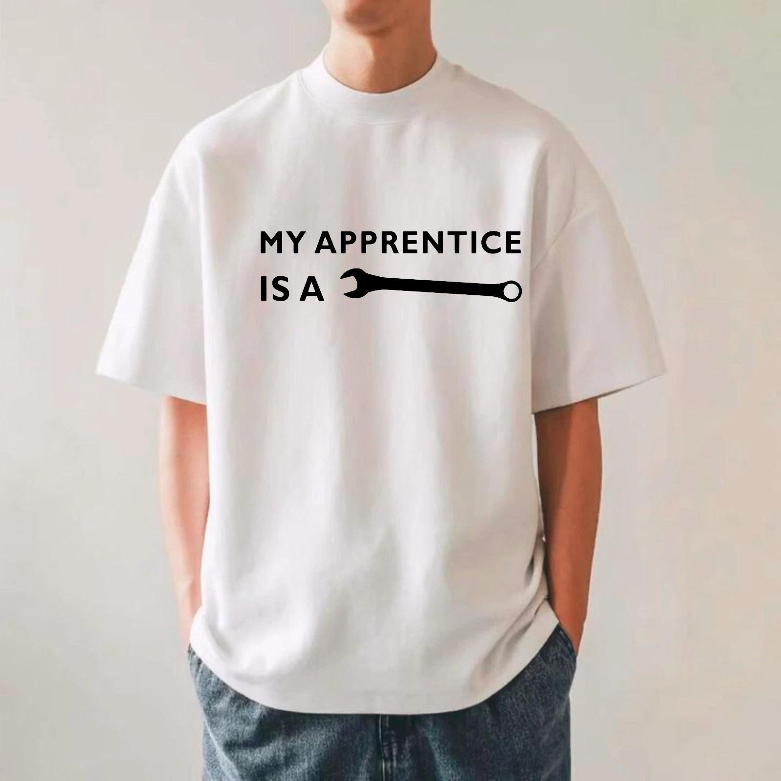 

Funny My Apprentice Is A Tool T-Shirt, Mechanic Plumber Trademan Gift Unisex Tee S