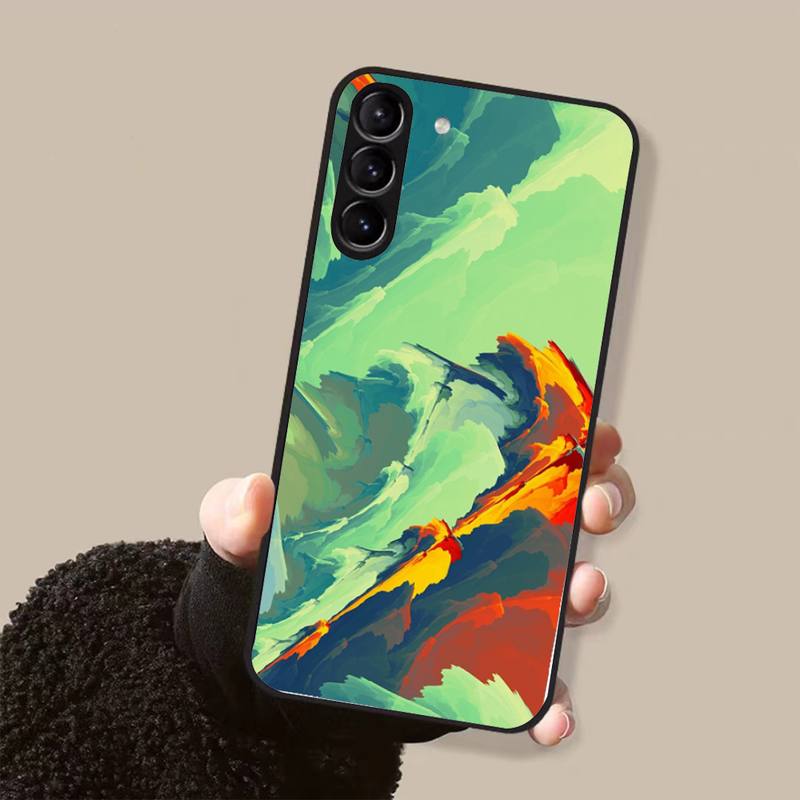 

Чехол для телефона с масляной краской для Samsung Galaxy S7 Edge Plus S9 S20Plus S20ULTRA S10lite S225G S10 GalaxyS21S30