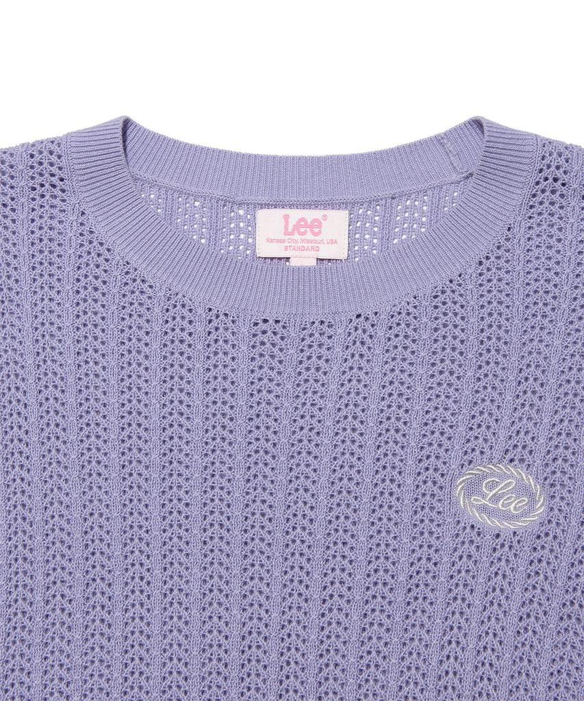 LEE Women'S Round Neck Scaly Knit Lavender