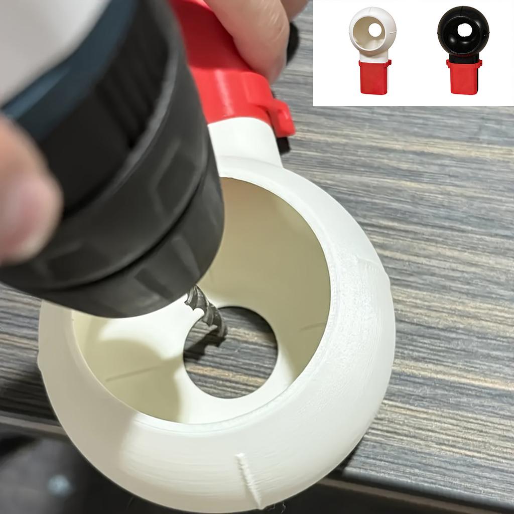 Ergonomic Rotating Nozzle Drill Dust Collector Box Designed for Efficient Dust Extraction Compatible with Various Drill Sizes and Models