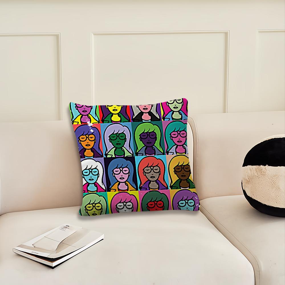 Cartoon D-Daria Fashion cushion cover Living Room Headboard Office Cushion Bedroom Cushion Sofa Nap Time Pillow Case