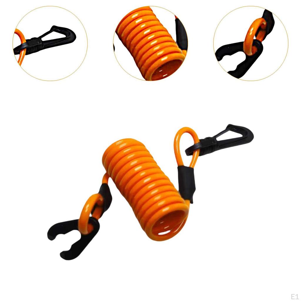 Päramootori tapmis-stopp-lüliti võtmega köis sissetõmmatav lisatarvik 4 mm läbimõõduga kerge veekindel