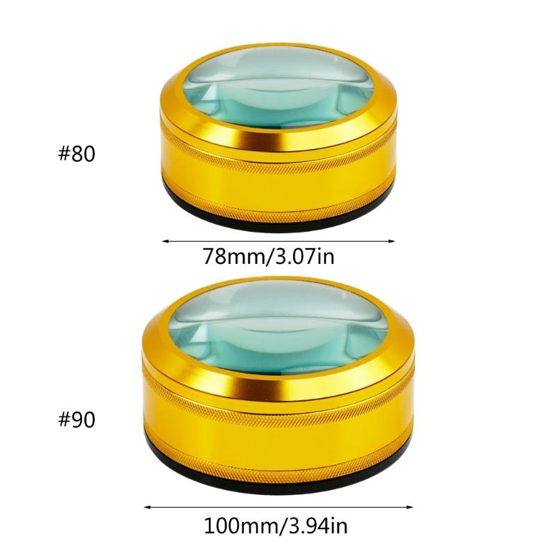 Pocket Desk Magnifying Glass Desktop Magnifier Reading Magnifying Glass Metal Magnifier for Reading Book Maps- Craft