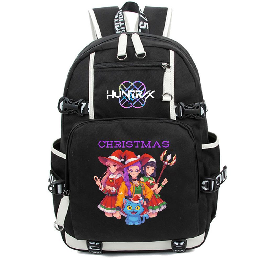 Anime Cartoon K-Pop Demon Hunters Backpack Large Capacity Bookbag Laptop Unisex Student Boy Girl School Bag Large Capacity Travel Outdoor Bag Gift