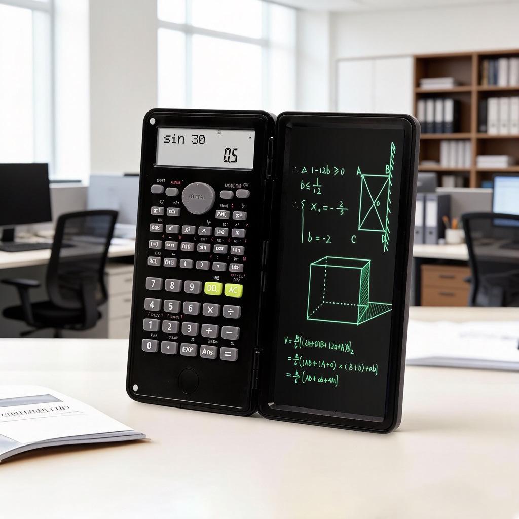 Mini LCD Writing Pad with Calculator - Creative Business Gift with Logo Printing