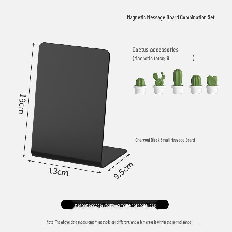 Magnetic Desktop Blackboard Memo Board - Erasable & Free-Standing for Office Use