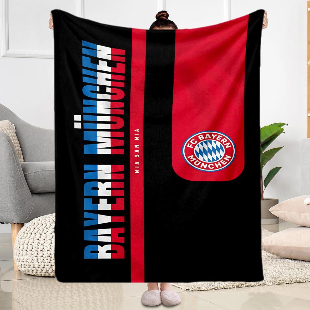 Bayern Munich Blanket Soft Warm Cozy Suitable for Couch Sofa Bedding Four Seasons Universal Modern Gifts For Family Or Friends