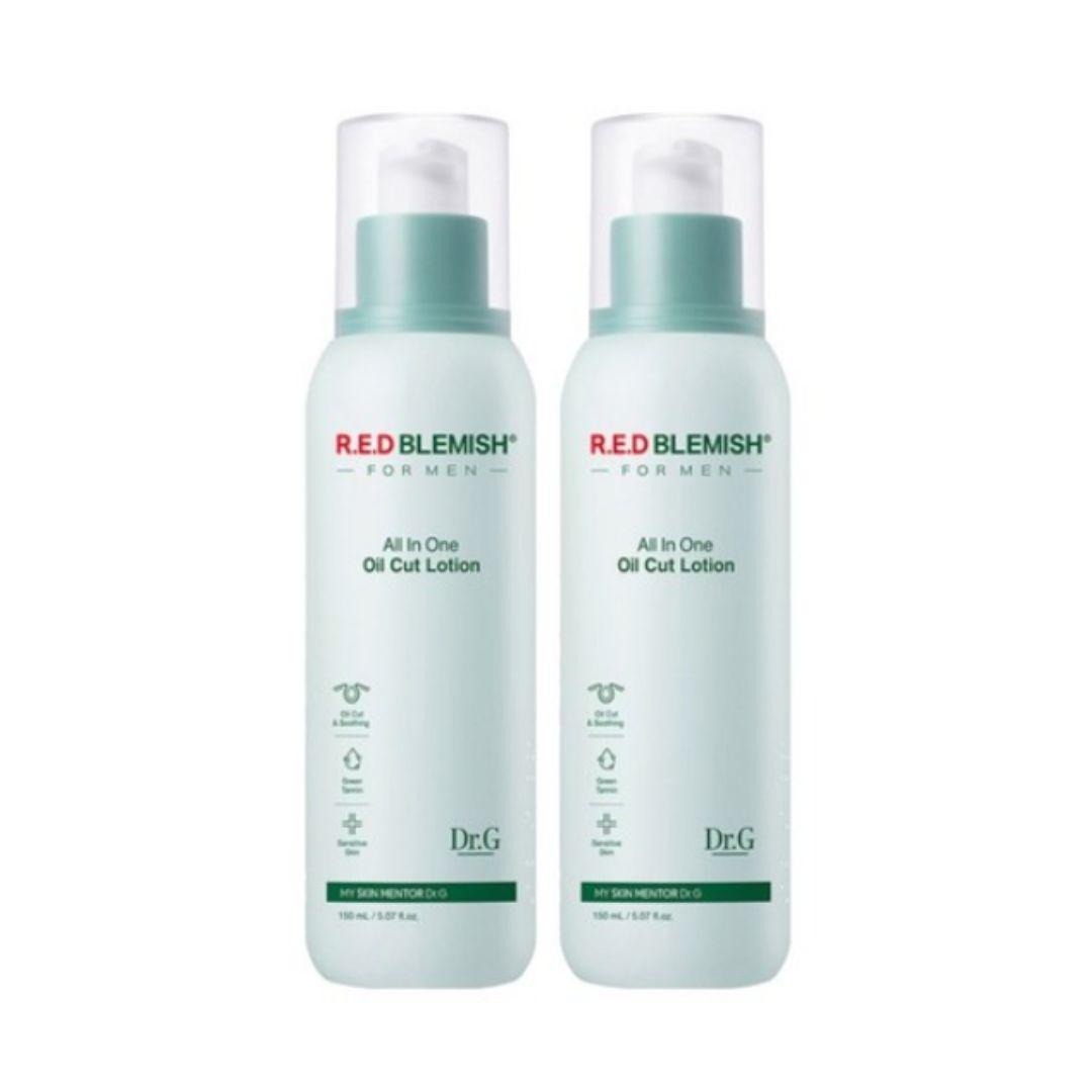 Dr.G Red Blemish For Men Oil Cut Lotion All-In-One Oil Control Hydrating Skincare 150ml ×2