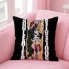 Hot Anime S-Soul Eaters Cushion Cover Pillowcase Short Plush Invisible Zipper Room Sofa Cushion Cover