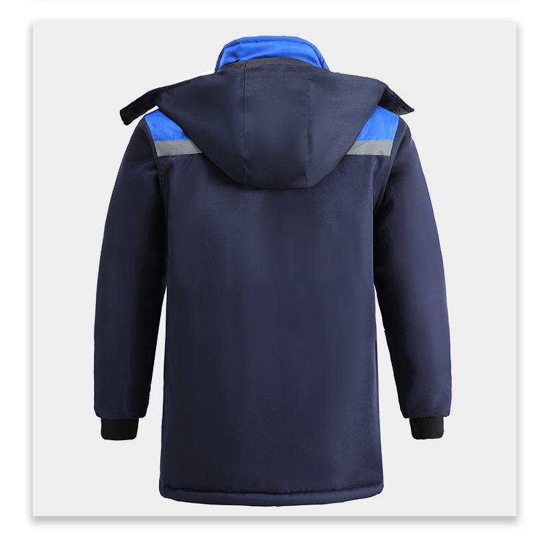 Men's Thick Winter Work Jacket - Wear-Resistant, Anti-Scald, Cotton with Plus Velvet Lining