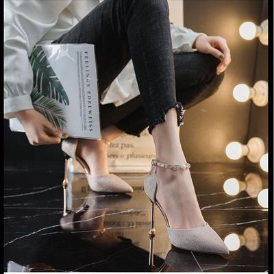 Korean Version of Temperament Design Sense Versatile Daily Single Shoes New Evening Wind Pointed Stiletto High Heels