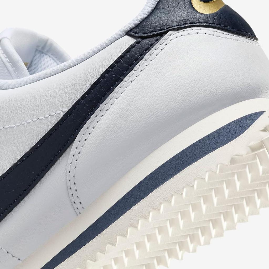 Nike Cortez Leder W Cortez Leder Größe (Weiß/Segelblau/Metallic-Gold/Obsidian) HJ9343-100, 22.5cm