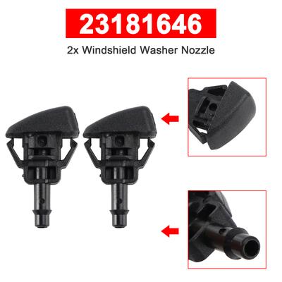 2x 23181646 Vindrutespolarmunstycke för Chevrolet Silverado 1500 2014-2019