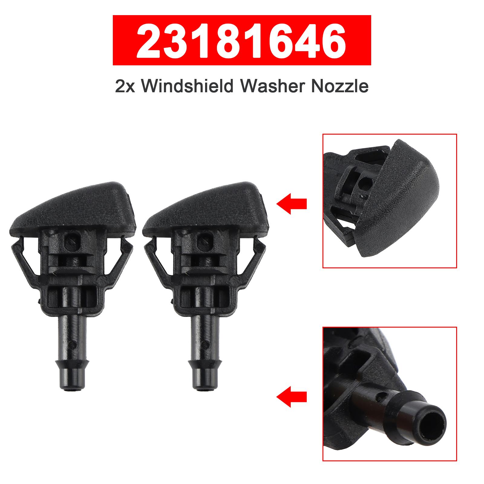 2x 23181646 Windshield Washer Nozzle for Chevrolet Silverado 1500 2014-2019