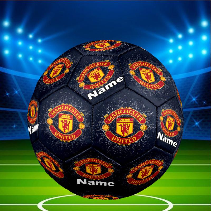 Custom Name Personalized Manchester Football F.C-A Print Size 5 Soccer Ball Training & Match Football, for Team, Kicking, Gift for Football Enthusiast
