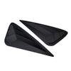 For Lexus NX 2015- Car Rear Louver Window Side Shutter Cover Trim Sticker Vent Scoop ABS Carbon Fiber Style Gloss Black Auto