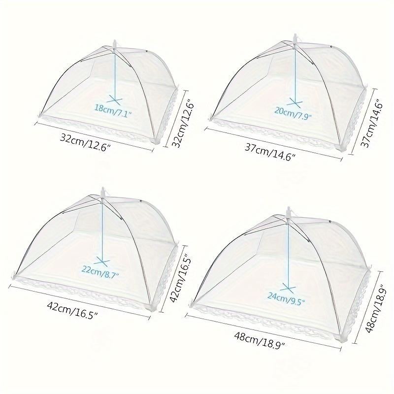 Dust cover, transparent vegetable cover, foldable mosquito proof rectangular cover, outdoor picnic table cover
