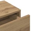 Wall Mounted Shelf with Drawers Artisan Oak Finish 100 x 36 x 19 cm