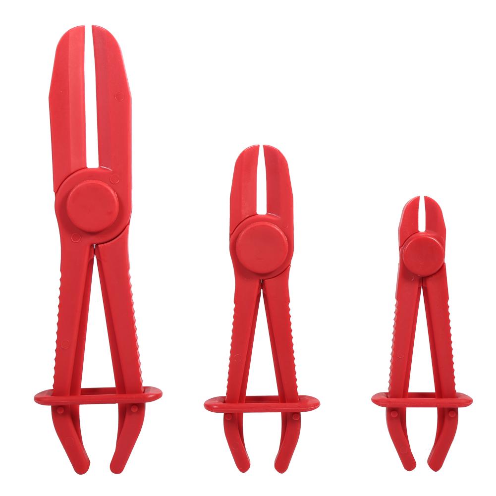 3Pcs Nylon Hose Clamp Tool Set Brake Fuel Water Line Clamp Plier Hands Free Tool