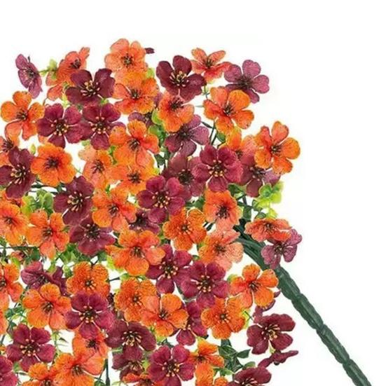 Konstgjord violett vinranka dekoration realistisk UV-beständig falsk blomma rotting inomhus utomhus trädgård veranda uteplats vägghängande konstgjord blomdekor