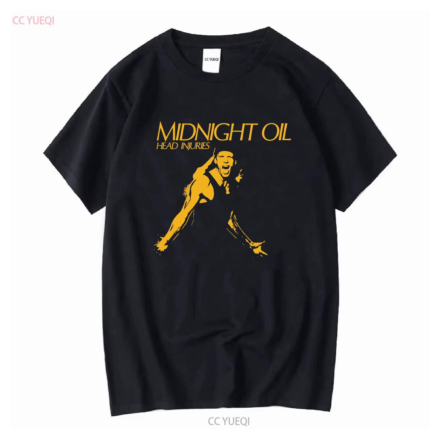 

MIDNIGHT OIL HEAD INJURIES T shirt Black Cotton For men Women All Sizes 3A527 long or short sleeves vintage Washed Stretched 4XL