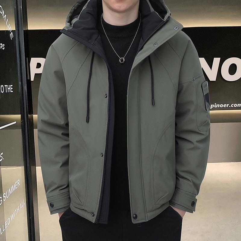 Men's 2025 Stylish Hooded Down Jacket: Warm, Handsome, and High-Quality for Autumn/Winter