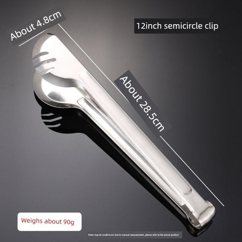 Stainless Steel Tongs, Food Tongs, Stainless Steel Food Clips, Bread Tongs, Barbecue Tongs, Bun and Steamed Bun Tongs, Extended Spicy Hot Pot Tongs