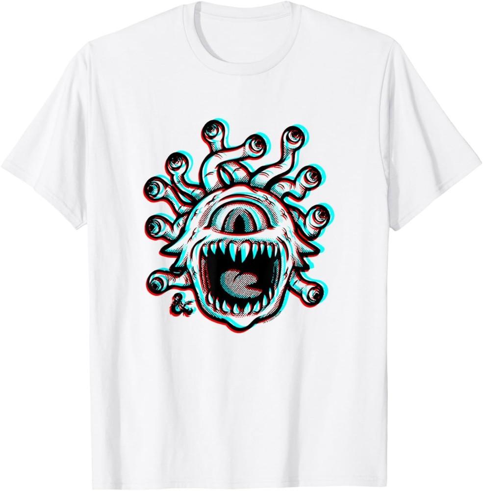 

Dungeons and Dragons 50th Anniversary 3D Outline Beholder T-Shirt 4XL