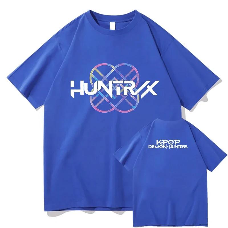 Trend Loose Tops Unisex Street Hip Hop Fashion Casual T-Shirt Anime K-Pop Demon Hunters Tees Harajuku O-neck Casual Shirt Gift