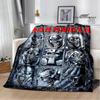 Rock Band I-Iron M-Maiden Printed Blanket Kids Warm Blankets Flannel Soft and Comfortable Blanket Bed Linings Birthday Gift