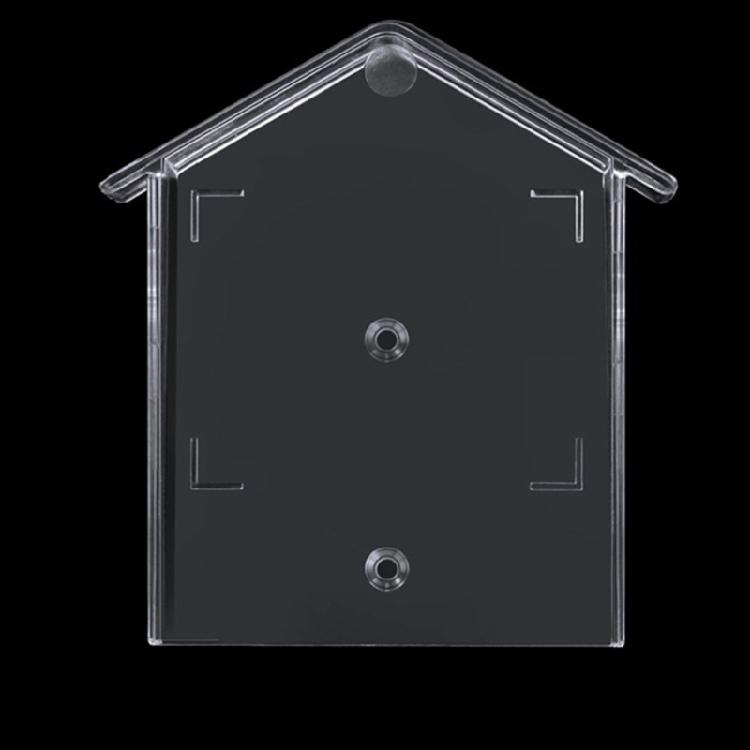 Wireless Doorbell Rain Cover Protective Box Door Bells Rings Waterproof Case Clear House Shape Doorbell Rain Cover