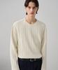 Drawfit Ribbed Round Neck T-Shirt [Ivory]