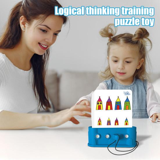 1/2/3 Sets Logic Castle Educational Cards Logical Thinking Training Fine Motor Skills Problem Solving Flashcards Brain Teaser Toy for Kids Ages 3-6