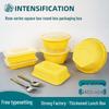 JingZhiFeng Thickened Disposable Round Food Containers with Locking Lids