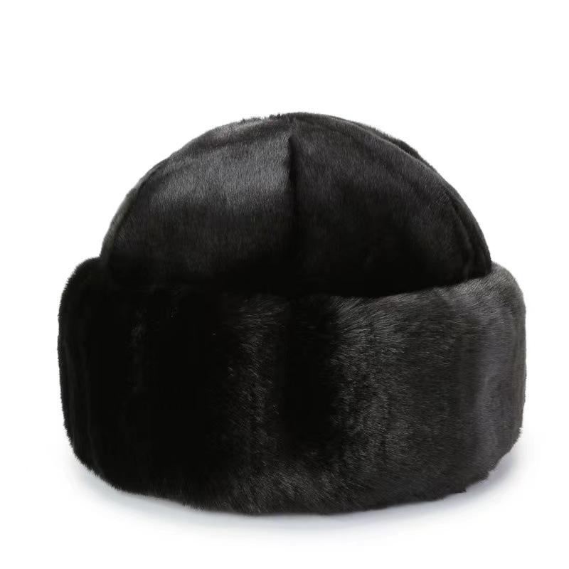 Russian Winter Bomber Caps Unisex Faux Fur Warm Thick Outdoor Cap Retro Stylish Snow Ski Bonnet for Men And Women